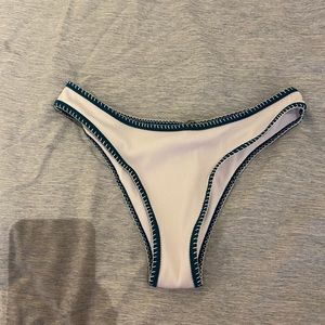 White bikini bottoms